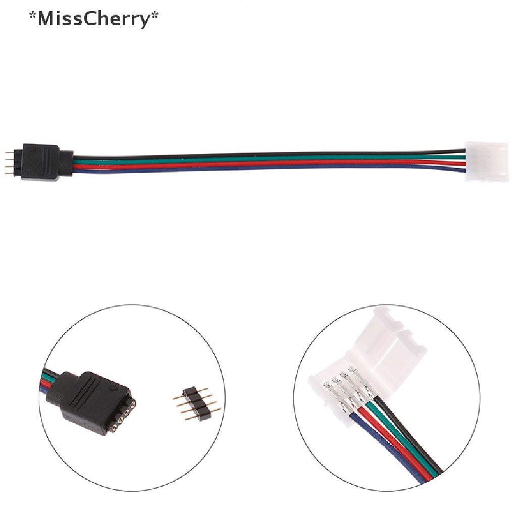 Đầu Nối Dây Đèn led 4 pin 15cm 5050 RGB Chuyên Dụng