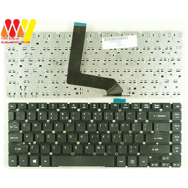 [Mã ELFLASH5 giảm 20K đơn 50K] Bàn phím laptop Acer Aspire M3-481 M3-481G M3-481T M3-481TG Keyboard