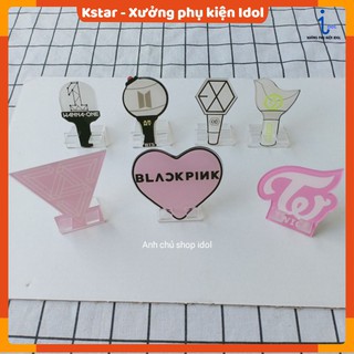 Giá đỡ điện thoại hình nhân vật Bangtan và logo kpop