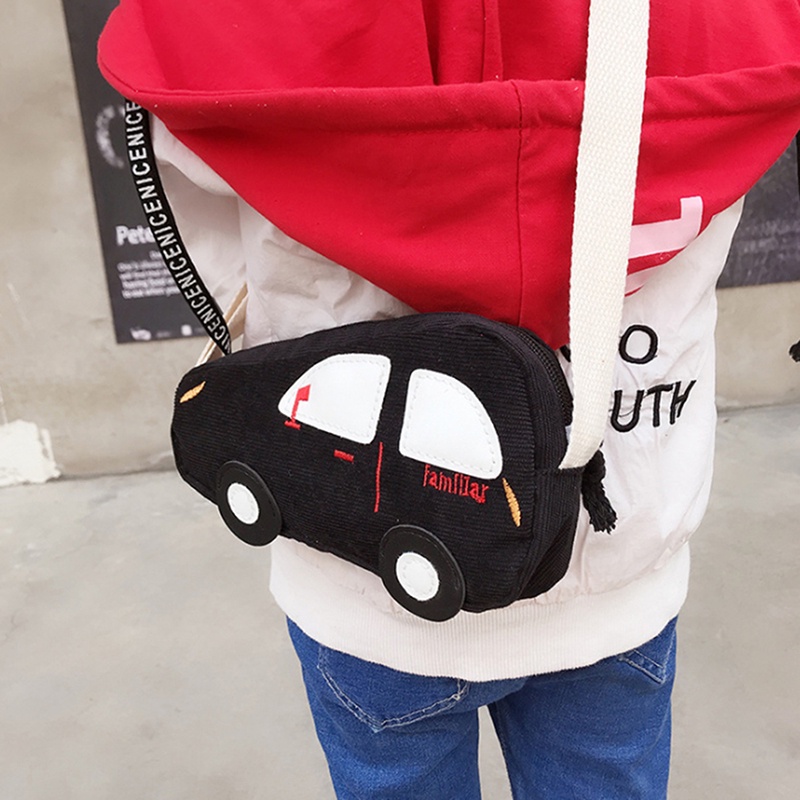 Túi Đeo Chéo Mini Họa Tiết Xe Hơi Hoạt Hình Thời Trang Cho Bé