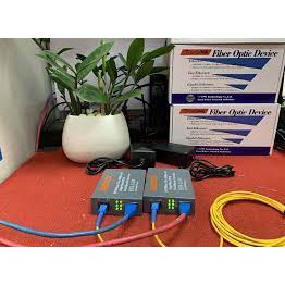 Chuyển đổi quang điện Netlink HTB-3100 B, Converter quang single-mode 1 sợi quang, 10/100, nguồn adapter 5V