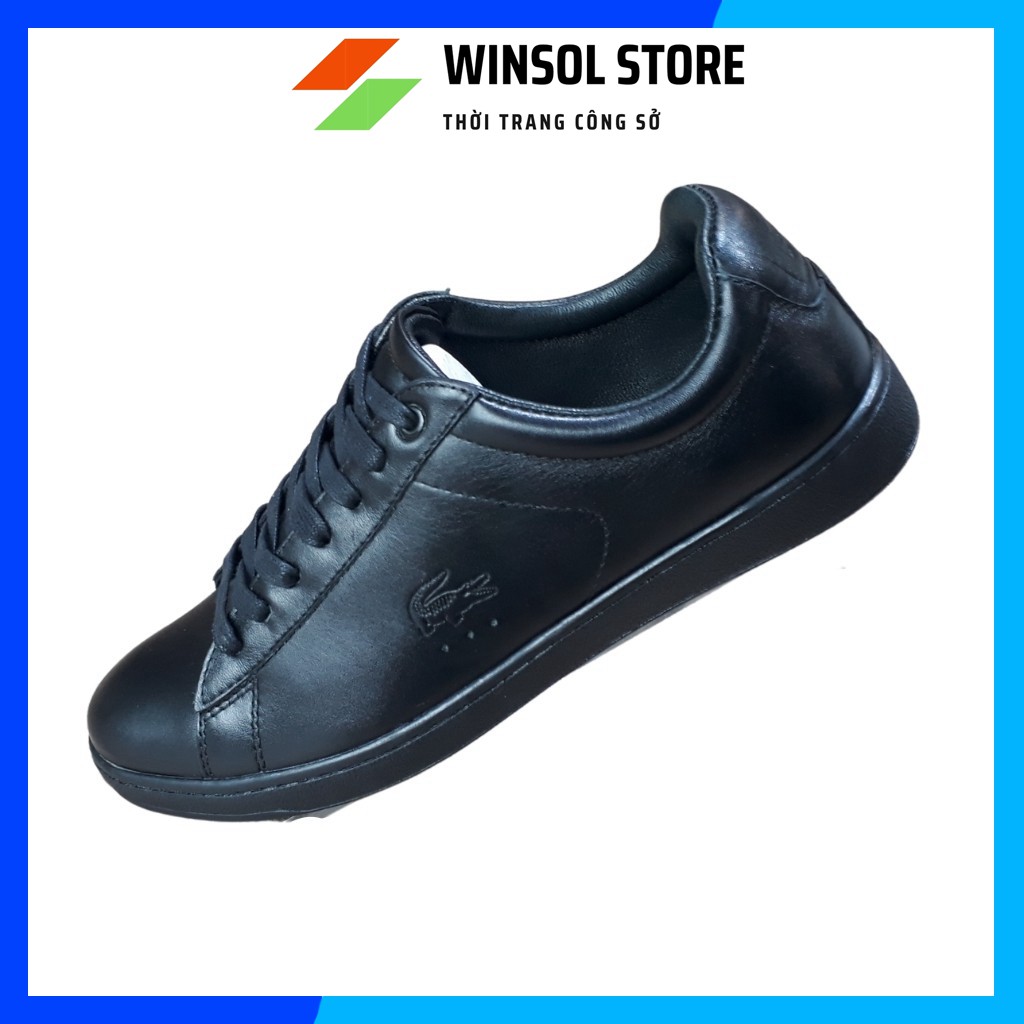 Giày Thể Thao Sneaker Da Bò Cao Cấp 𝐋𝐚𝐜𝐨𝐬𝐞 Cổ Thấp Buộc Dây Màu Trắng Sữa Trẻ Trung G0116 | BigBuy360 - bigbuy360.vn