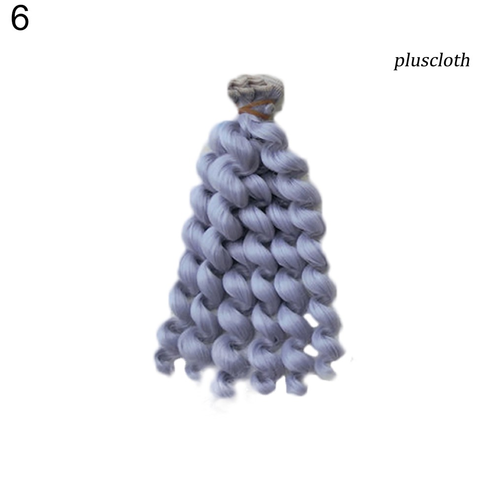 Tóc Giả Xoăn Dài Thời Trang Cho Búp Bê 20cm