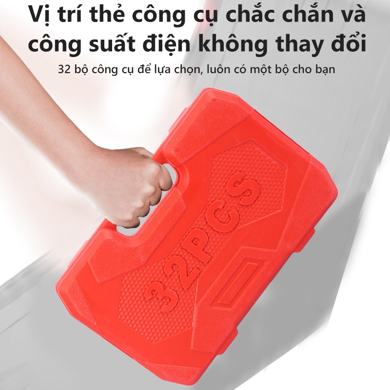 YB04 Bộ khẩu sửa chữa - Bộ dụng cụ 32 chi tiết mở bu lông ốc vít - sửa chữa ô tô xe máy đa năng  shopbenbo