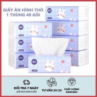 Thùng 40 gói Giấy rút, Giấy thỏ