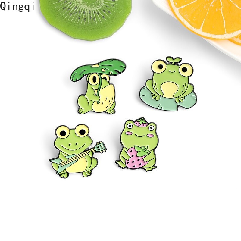 Ghim cài áo MISS ZOE hình chú ếch mắt to đáng yêu