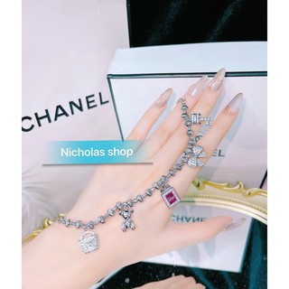 Lắc bi 5 cham mạ bạch kim