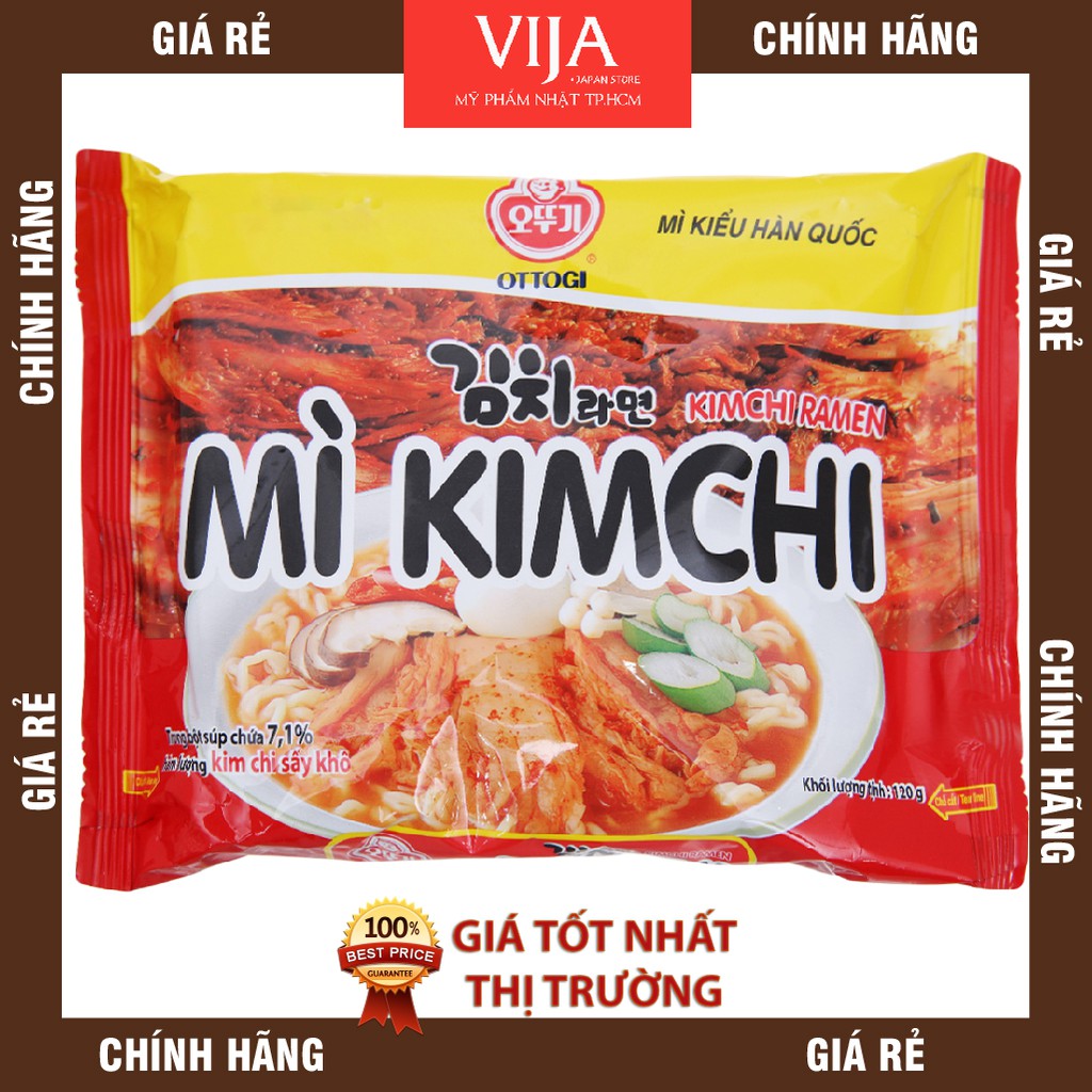 [120g x 8 Gói] Mì Kim Chi Ottogi