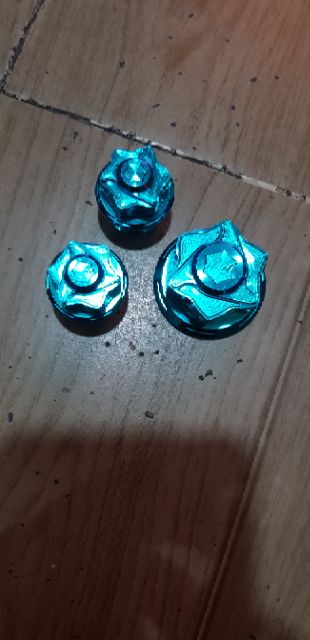 Ốc chảng ba Titanium GR5 chuẩn cho Raider/ Satria/ Sonic ( bộ 3 con) xanh lục bảo