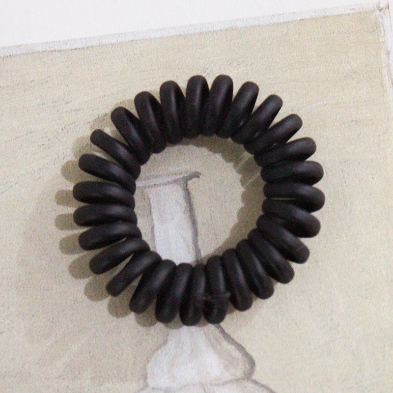 Dây buộc tóc dạng dây điện thoại màu sắc ngẫu nhiên thời trang cho nữ