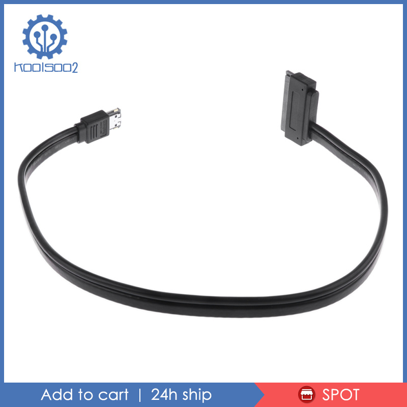 1.5ft eSATA to SATA 22Pin Data USB Powered Cable Hard Disk Drive Adapter