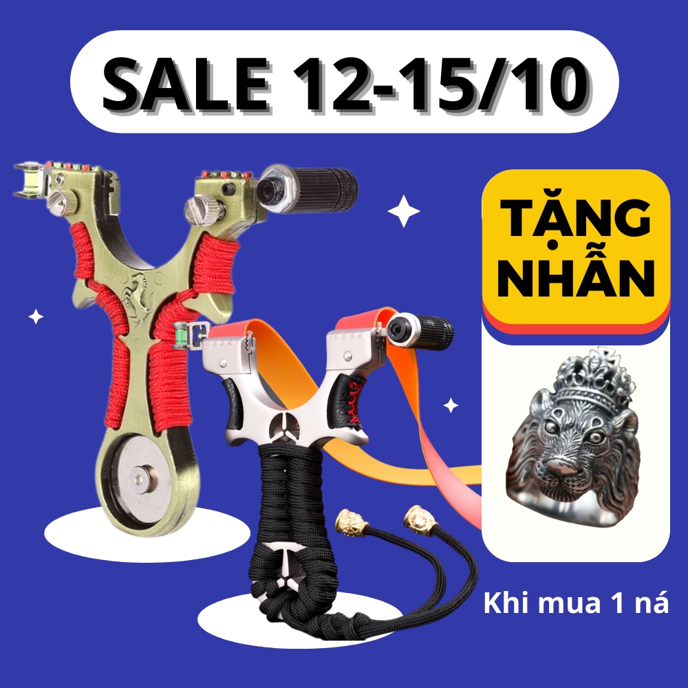 Ná cao su inox ngựa đỏ cao cấp và ná cao su Mercedes nhựa ABS siêu đẹp