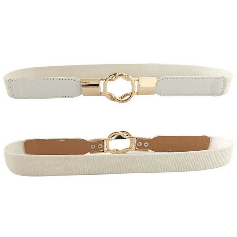 Thắt lưng thun móc gài màu sang trọng thời trang cho nữ
