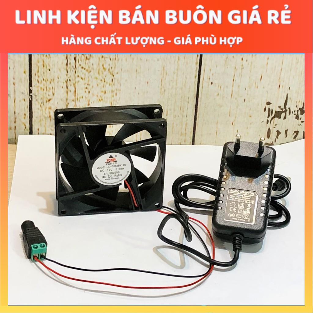 Bộ Quạt Tản Nhiệt Hút Khói Hàn 12V 12x12CM - 8x8CM độ bền cao