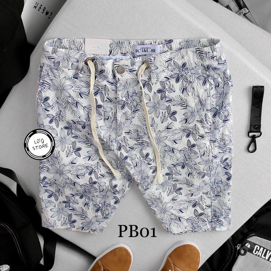 Quần short nam kaki lưng thun cao cấp - Vải kaki dày dặn co dãn, kiểu dáng trẻ trung năng động - PB01