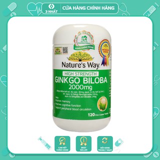 Viên uống bổ não, tăng cường trí nhớ high strength ginkgo biloba nature's way 2000mg