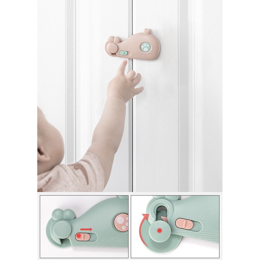 Khóa an toàn, tủ, cửa hình cá voi an toàn cho bé DD215