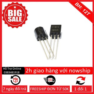 combo 30 Transistor  NPN C1815 0.15A-50V( Chân cắm TO-92)-linhkiendientubk