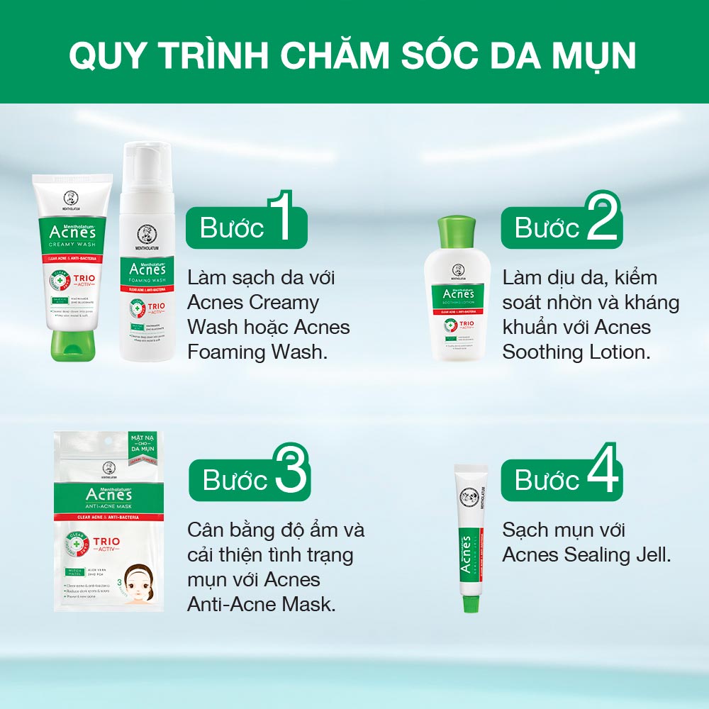 Mặt Nạ Acnes Ngừa Mụn Kháng Khuẩn 65ml