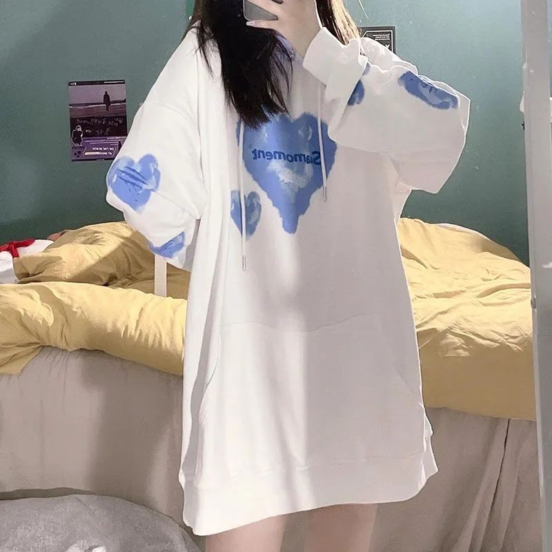 Jiashucheng Áo Khoác Hoodie Mỏng Tay Dài Dáng Rộng Phong Cách Preppy Nhật Bản Kiểu Mới Cho Học Sinh Nữ
