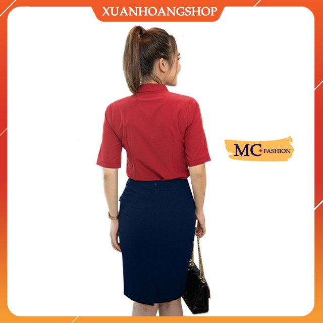 Chân Váy Bút Chì Mc Fashion Ôm, Kiểu Dáng Nữ Công Sở, Cạp Lưng Cao, Vải Đẹp, 2 Màu ( Đen – Xanh Tím Than ) Cv0413 | BigBuy360 - bigbuy360.vn