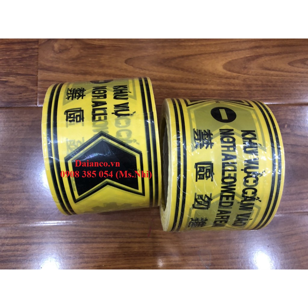 Cuộn Rào Cảnh Báo Khu vực Cấm Vào- Màu vàng- Hình thật