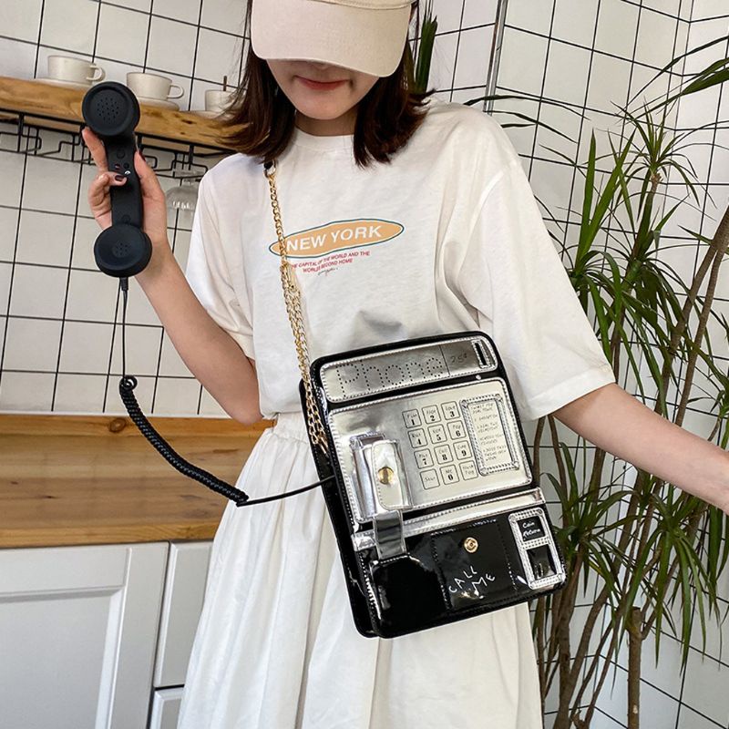 Túi Da PU Đeo Chéo Đựng Điện Thoại Cho Nữ