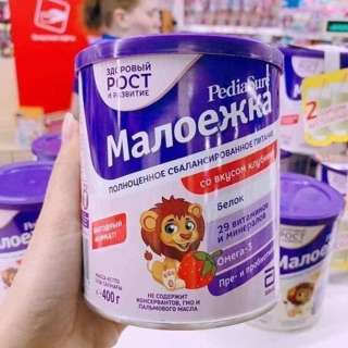 Sữa Pediasure Nga vị dâu dạng bột 400g cho bé từ 1 tuổi