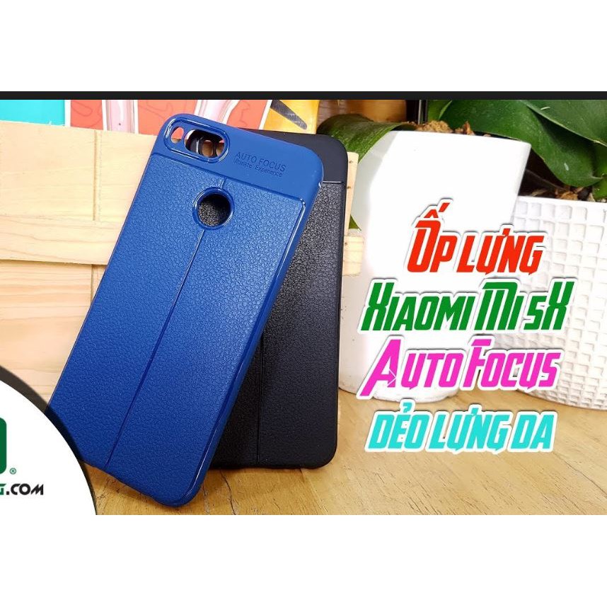 Ốp Lưng Auto Focus vân da dành cho điện thoại Xiaomi Mi 5X/ MiA1