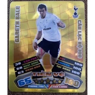 THẺ POCA MATCH ATTAX CLB 100 MÙA 2011/2012 (Gareth Bale)