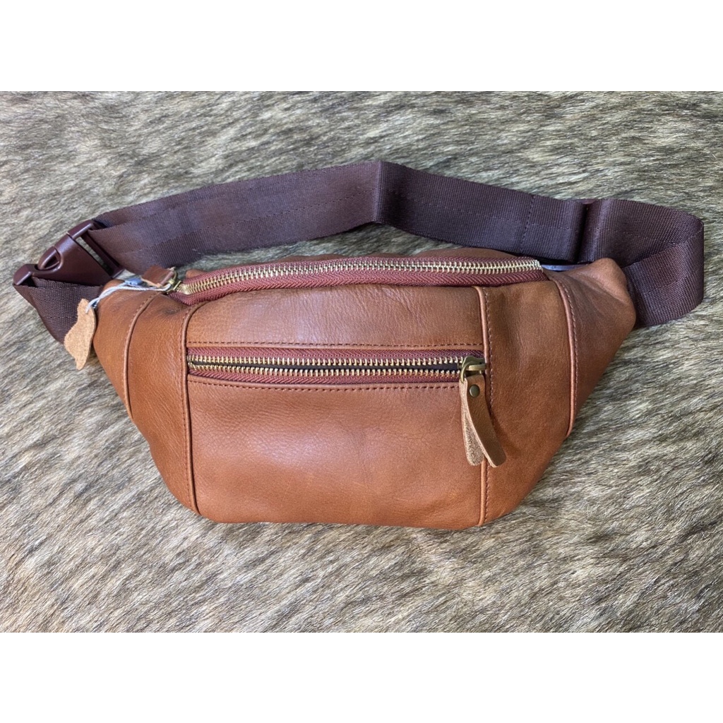 Túi đeo hông nam, túi bao tử da bò thật 100% đốt không cháy BH 3 năm | BigBuy360 - bigbuy360.vn