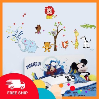 ⚡️𝗙𝗥𝗘𝗘𝗦𝗛𝗜𝗣⚡️ Decal dán tường Voi phun nước