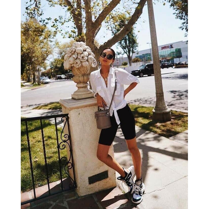 Quần Legging Nữ FREESHIP Quần Ngố Asos Nâng Mông Quần Lửng Cạp Chun Siêu Co Dãn kèm túi zip hồng hàng chuẩn