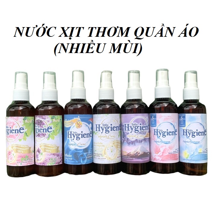 Nước Xịt Thơm Quần Áo Làm Mềm Vải Khử Mùi Mồ Hôi - Xả Vải Khô 100ml