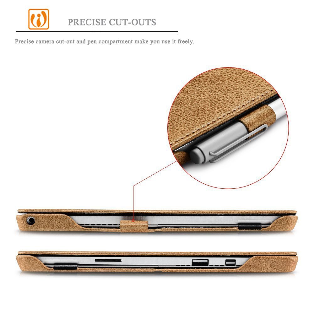 Bao da thật Icarer Surface Pro 4,5,6,7 Hàng chính hãng