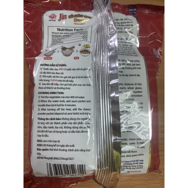 mì siêu cay pho mai  105g OTTOGI | BigBuy360 - bigbuy360.vn