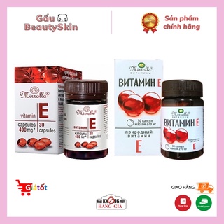 Vitamin E đỏ, viên uống đẹp da vitamin đỏ Nga lọ nhựa 400mg, 30 viên, thumbnail