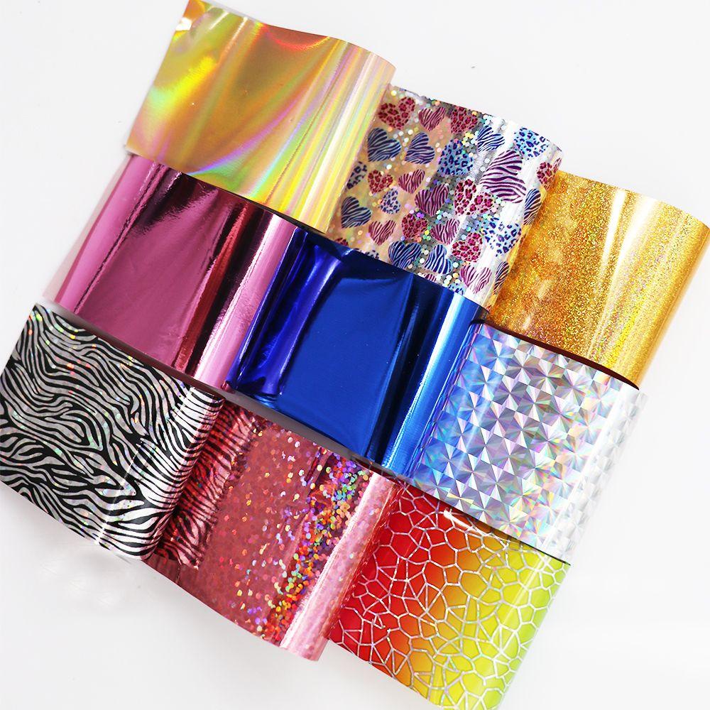 Set 24 Miếng Dán Trang Trí Móng Tay Họa Tiết Da Báo Nhiều Màu Sắc