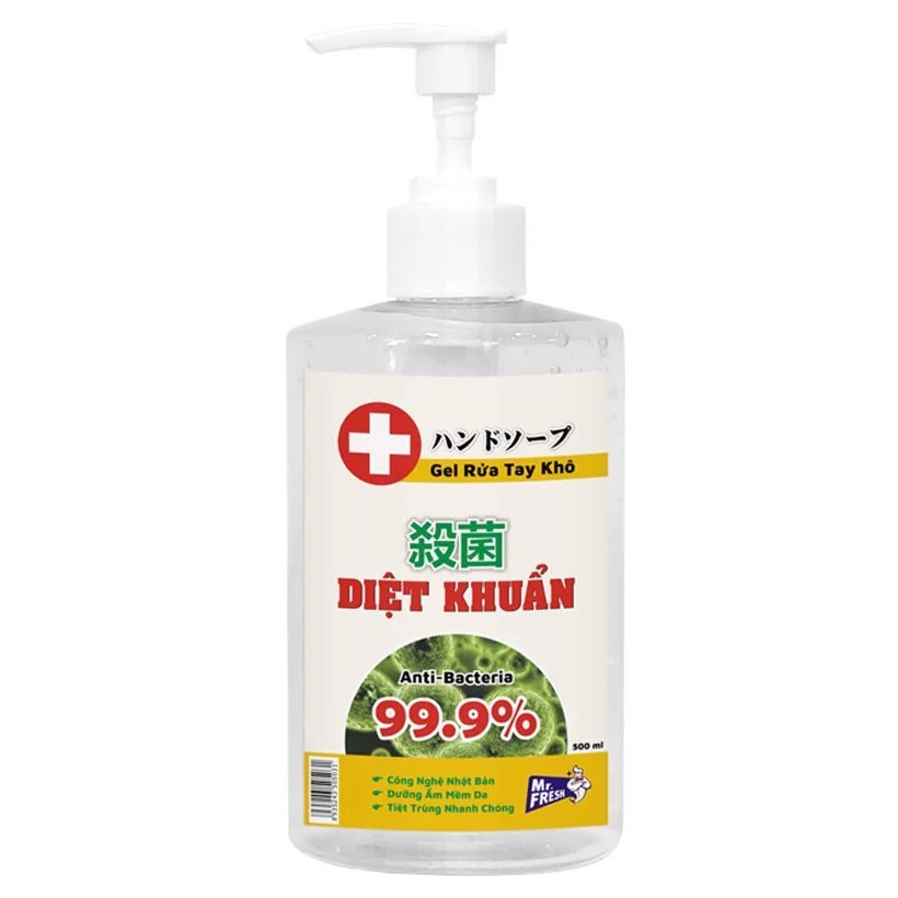Gel rửa tay khô diệt khuẩn Mr.Fresh 500ml | BigBuy360 - bigbuy360.vn