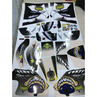 Tem xe cub lớn, tem trùm cá mập kem