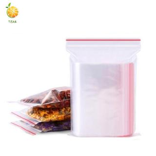 Bộ 100 Túi Zip Nhựa PE Mini Dán Miệng Tự Dính