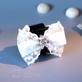 Kẹp tóc nữ vải ren nơ đính đá ZOTA LUCKY K170N phụ kiện tóc kiểu dáng thời trang ulzzang Hàn Quốc