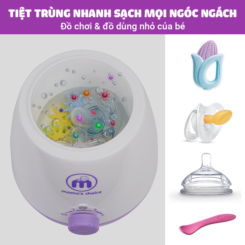 Máy Hâm Sữa Mama’s Choice, Hâm Nóng Sữa Thức Ăn Nhanh và Tiệt Trùng Đồ Dùng Cho Bé, Nhỏ Gọn Dùng Đi Du Lịch, BH 12 Tháng