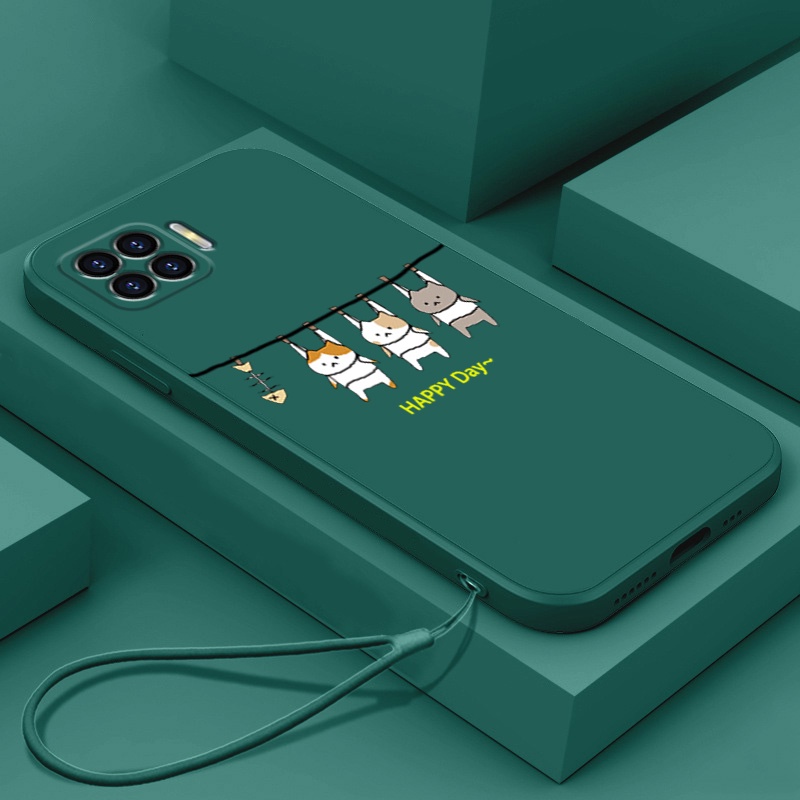 Ốp Điện Thoại Silicone Mềm In Hình Mèo LSMM01 Cho OPPO A93 4g F17 PRO OPPO Reno 4F reno4 F