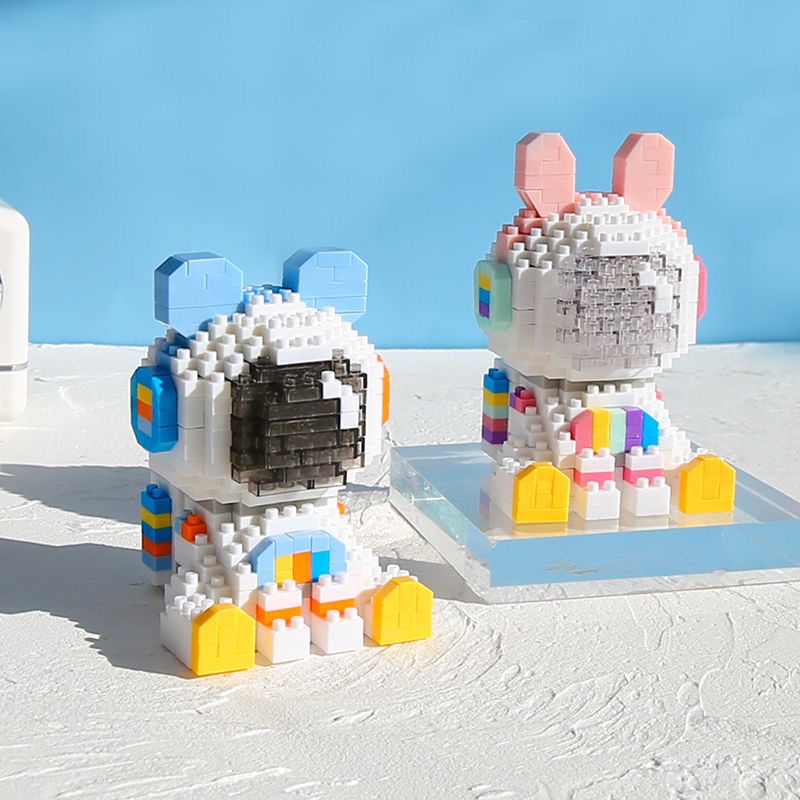 Logo Lắp Ráp Lego Phát Sáng Hình Phi Hành Gia Anne Andy Làm Quà Tặng Trang Trí