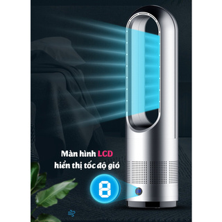 Quạt không cánh kiểu dáng để bàn siêu mát  an toàn với trẻ nhỏ mã KJapan Pure Cool UML-018 có điều khiển 8 tốc độ gió
