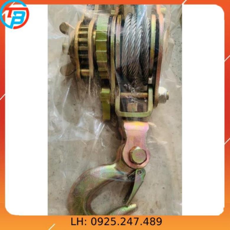 Palang Lắc Cáp 1 Tấn - 1.5 Tấn - 2 Tấn cáp thép Thái Bình Vina