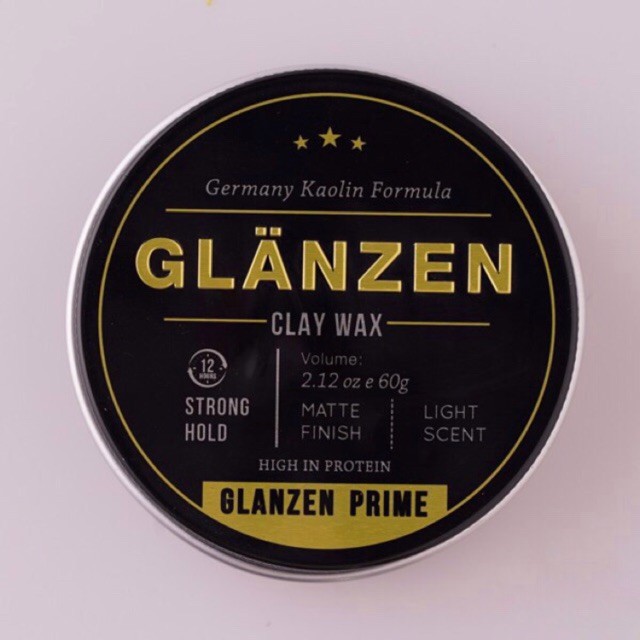 Sáp Vuốt Tóc Glanzen Prime - Sandar Wood | Phiên Bản Đặc Biệt Hương Gỗ Nam Tính 60G