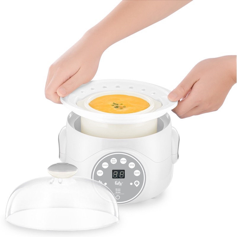 Nồi Hầm Cách Thuỷ 2 Tầng Điện Tử Fatz Baby Stew 2 FB9110ZT 1,0L - FB9107ZT 0,7L