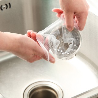Túi Lọc Rác Bồn Rửa Chén Thông Minh, Tự Hủy Sinh Học, Có Chun Ở Miệng Giúp Dễ Dàng Sử Dụng, Có Thể Chặn Rác Nhà Tắm